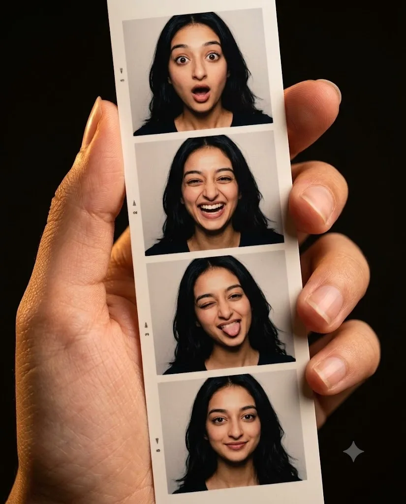 Handheld Photo Booth Memories — Gemini prompt | pineprompts.com
