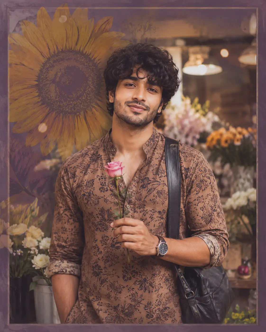 Flower Shop Portrait with Absolute Face Identity Lock