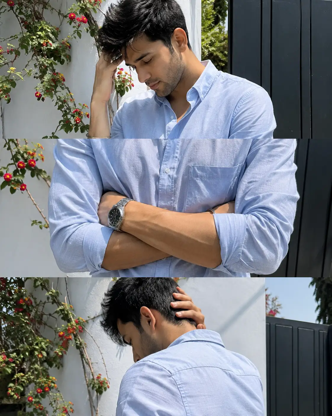 Candid iPhone 17 Pro Max Outdoor Triptych — ChatGPT prompt | pineprompts.com