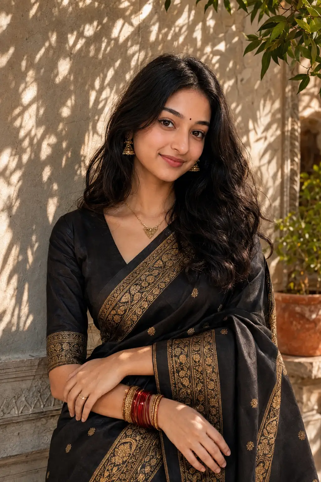 Black Banarasi Elegance — ChatGPT prompt | pineprompts.com