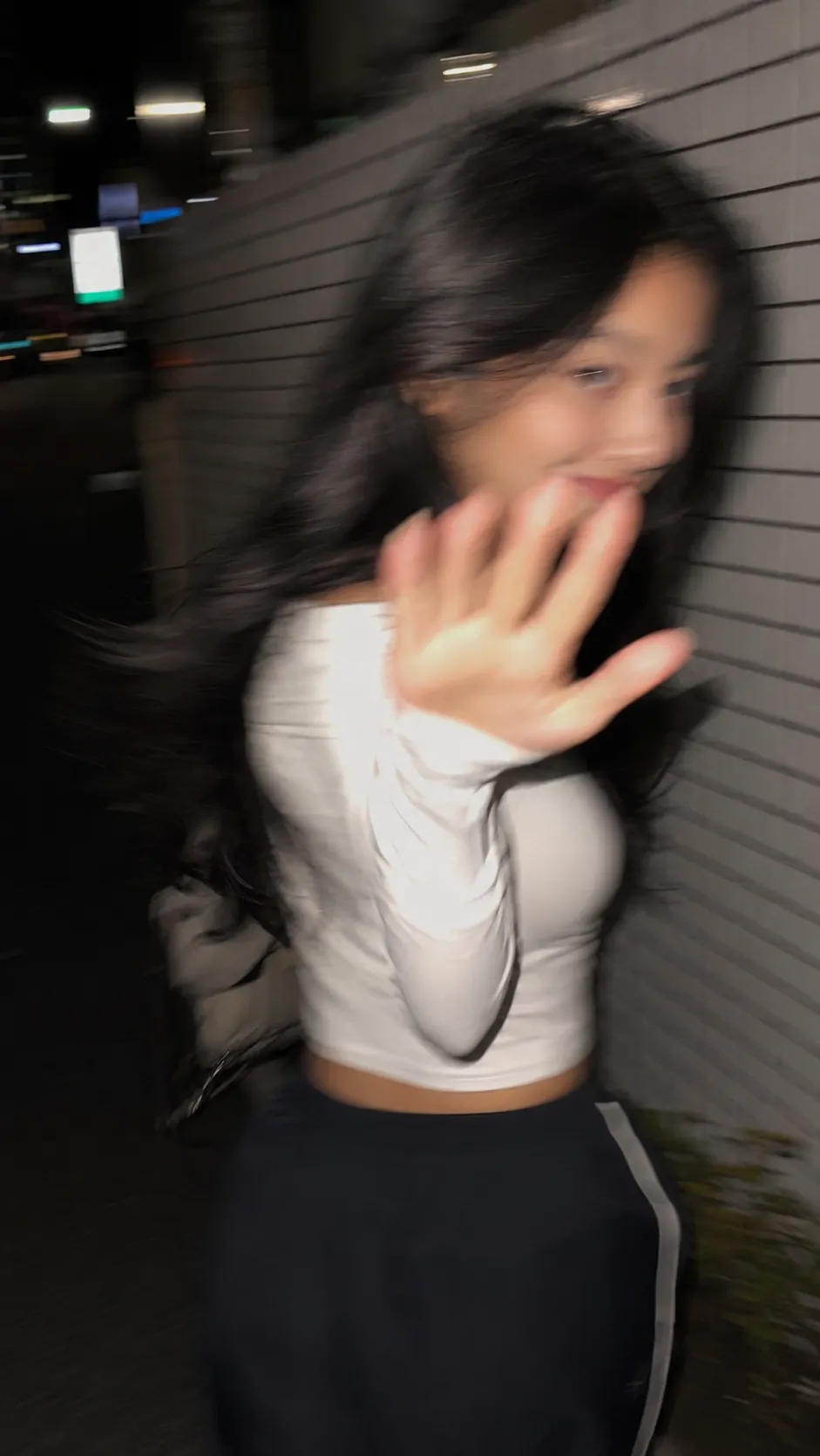 Midnight Motion Blur Street Candid Portrait — ChatGPT prompt | pineprompts.com