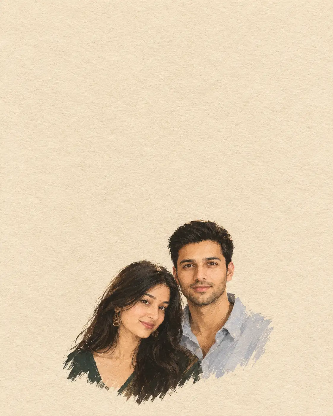 Minimalist Hand-Drawn Paper-Cover Family Portrait — ChatGPT prompt | pineprompts.com