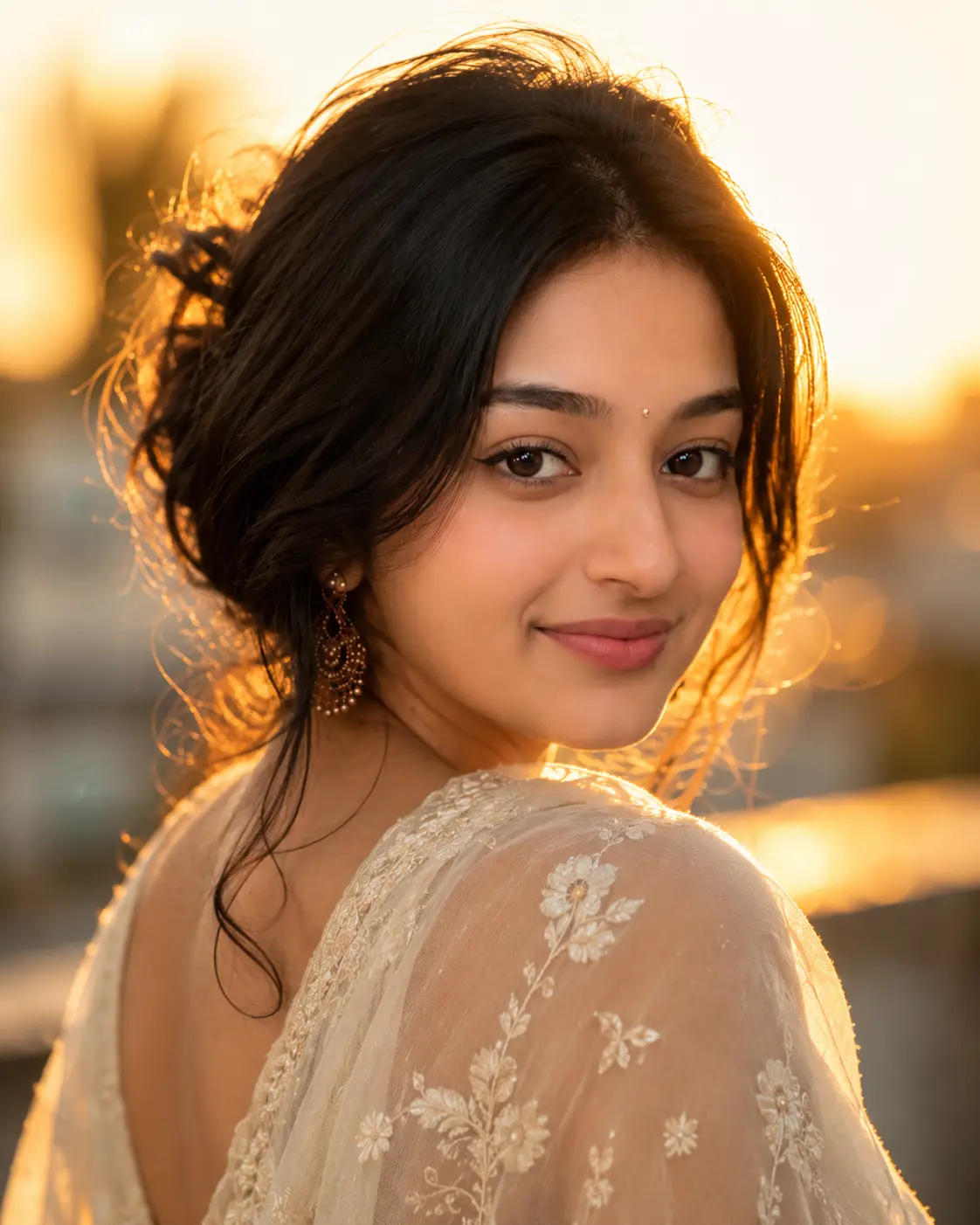 Over-the-Shoulder Cinematic Portrait