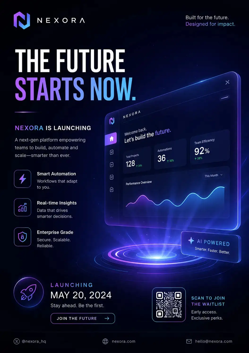 Startup Launch Poster