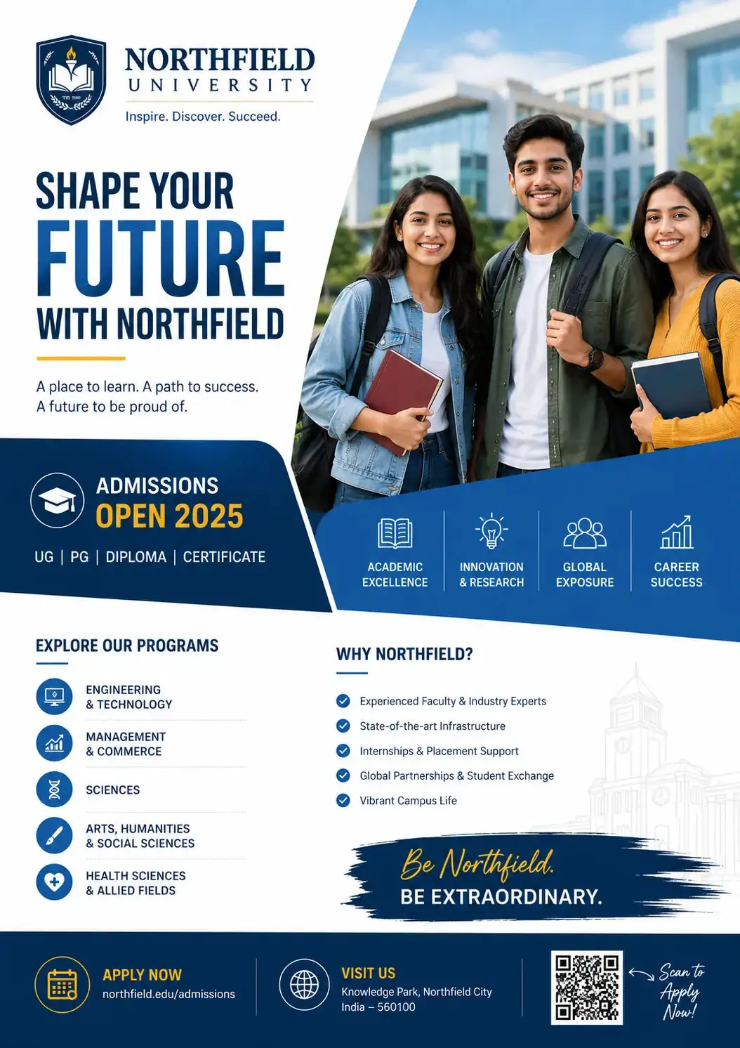 College Admission Poster — ChatGPT prompt | pineprompts.com