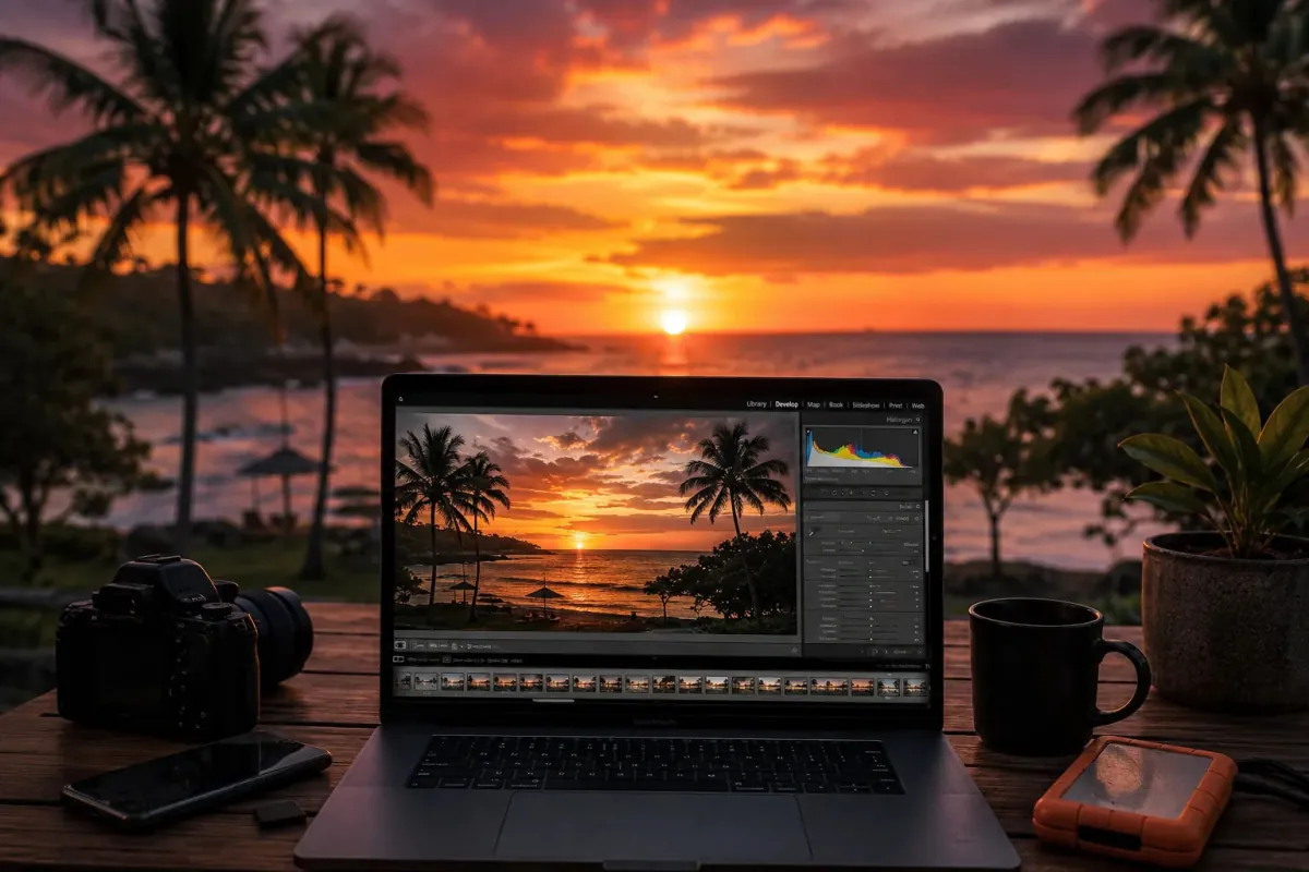 Travel Photo Cinematic Edit — Gemini prompt | pineprompts.com