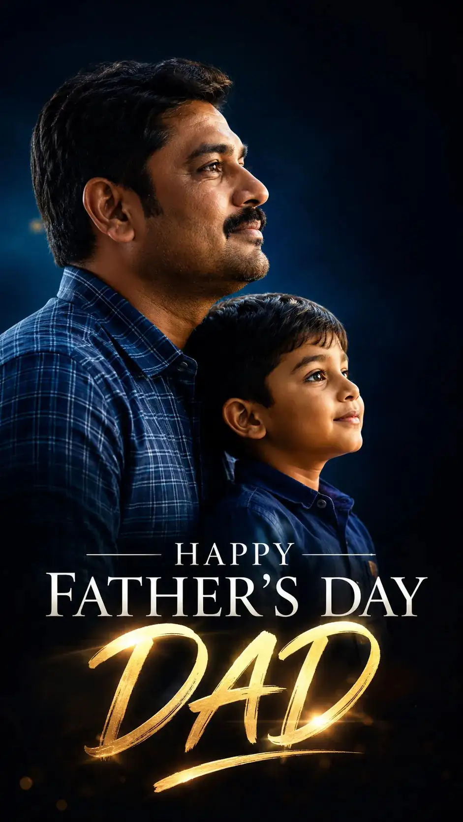Cinematic Father & Son Tribute Poster