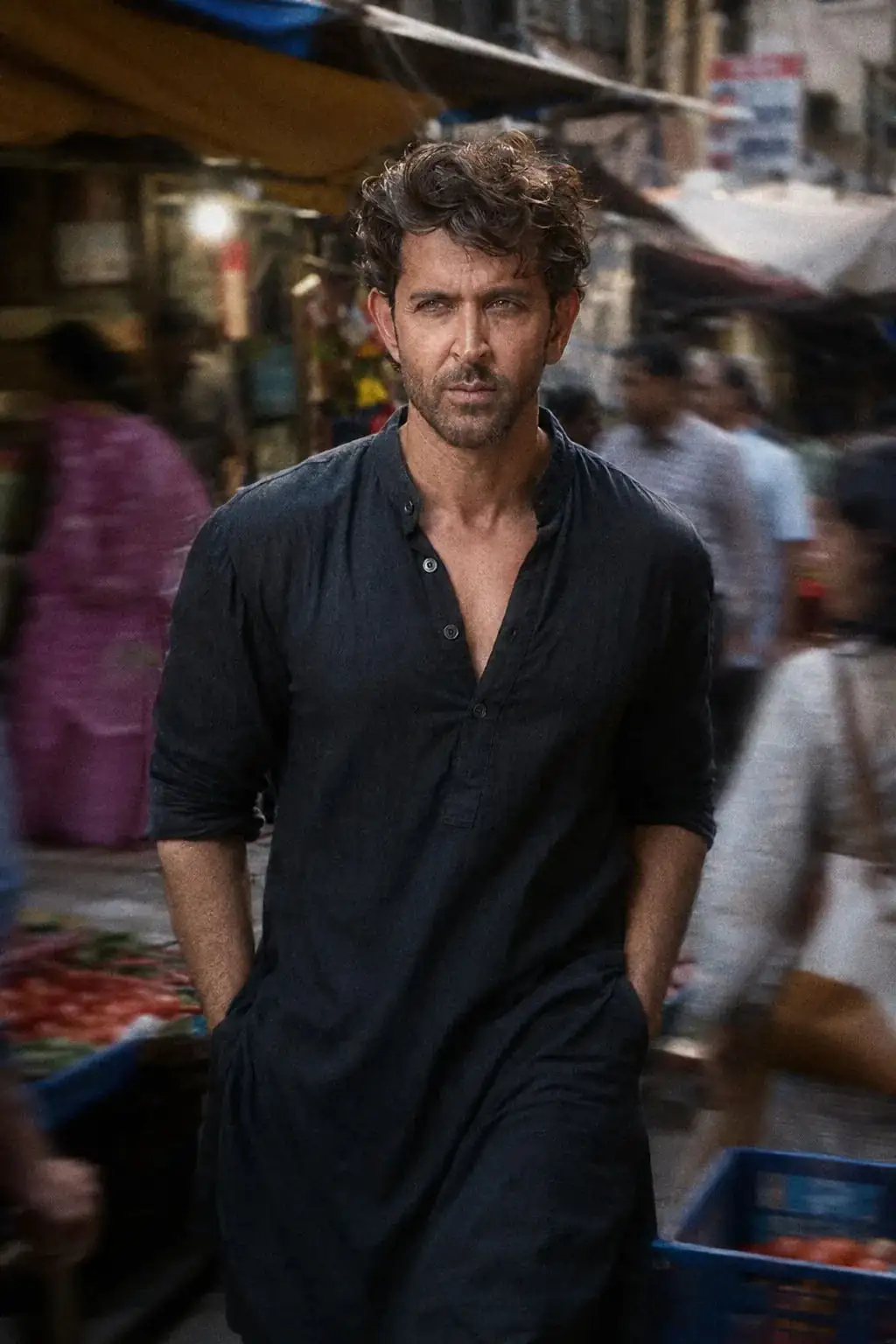 Cinematic Indian Street Portrait in Motion