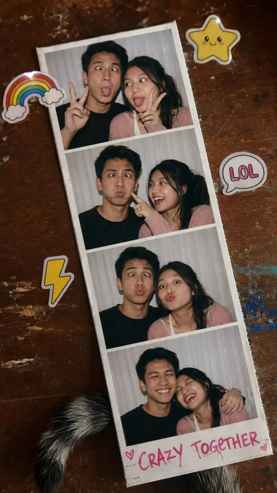 Photo Booth Chaos with Matching Goofy Energy — ChatGPT prompt | pineprompts.com