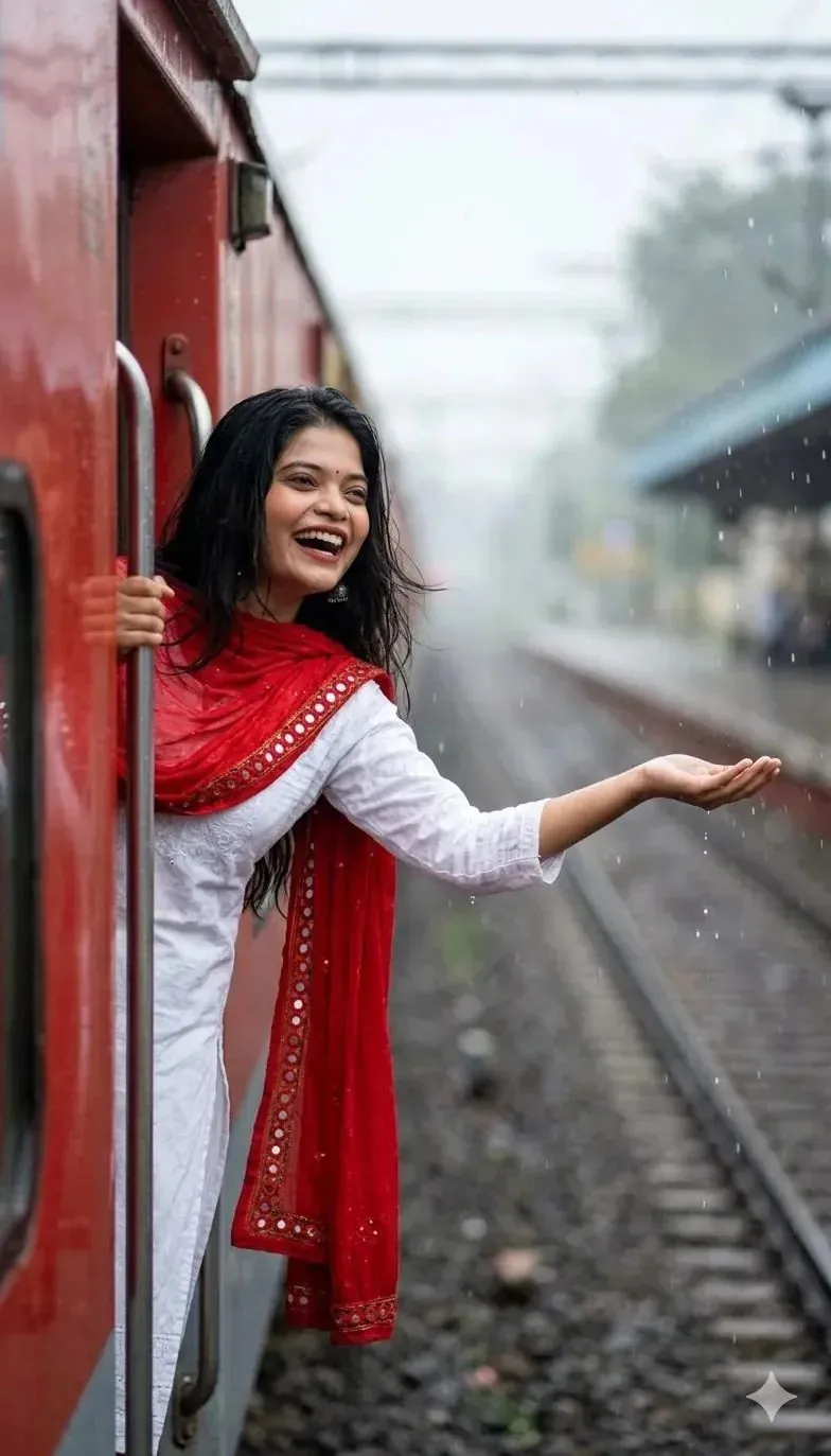 Create a Nostalgic Monsoon Train Scene with This AI Prompt — Gemini prompt | pineprompts.com
