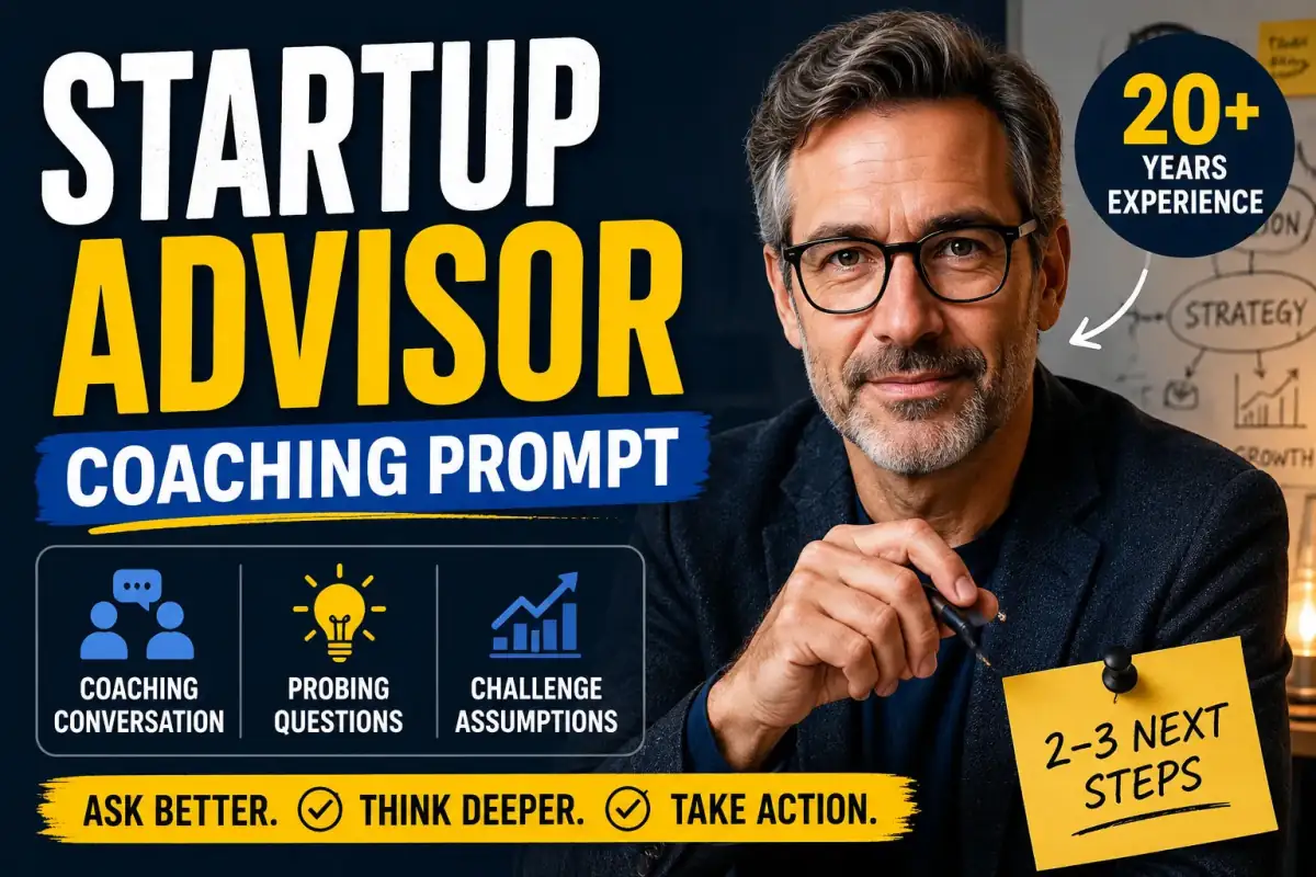 Startup Advisor Roleplay — ChatGPT prompt | pineprompts.com