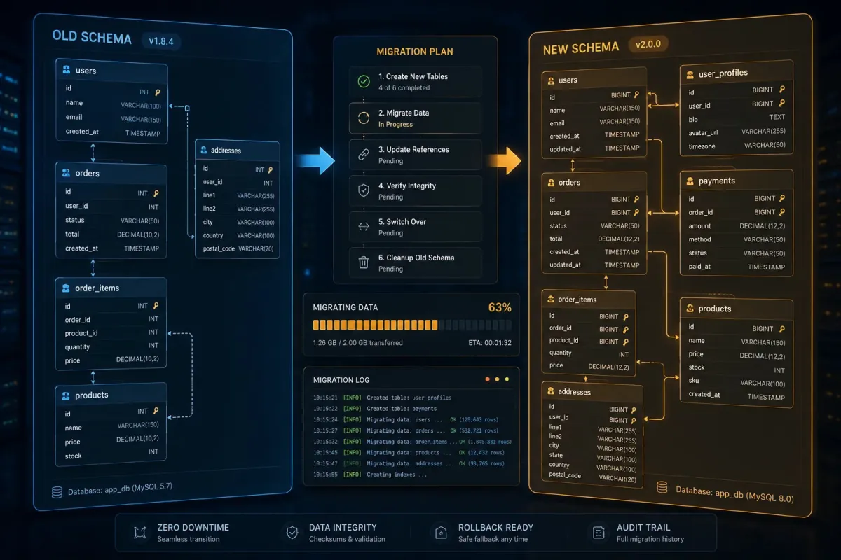 SQL Migration Script Safe Planner