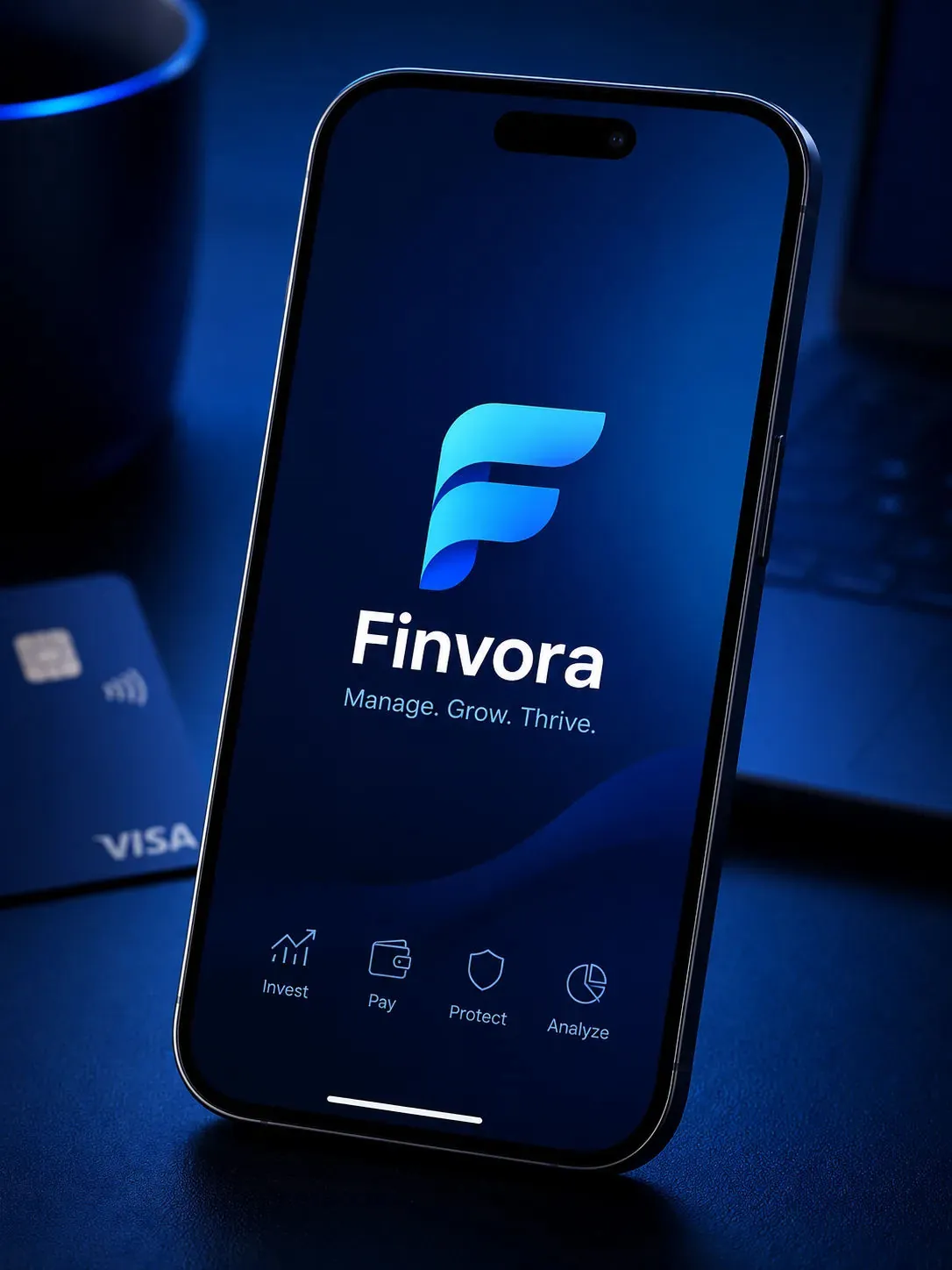 Fintech App Branding — Midjourney prompt | pineprompts.com