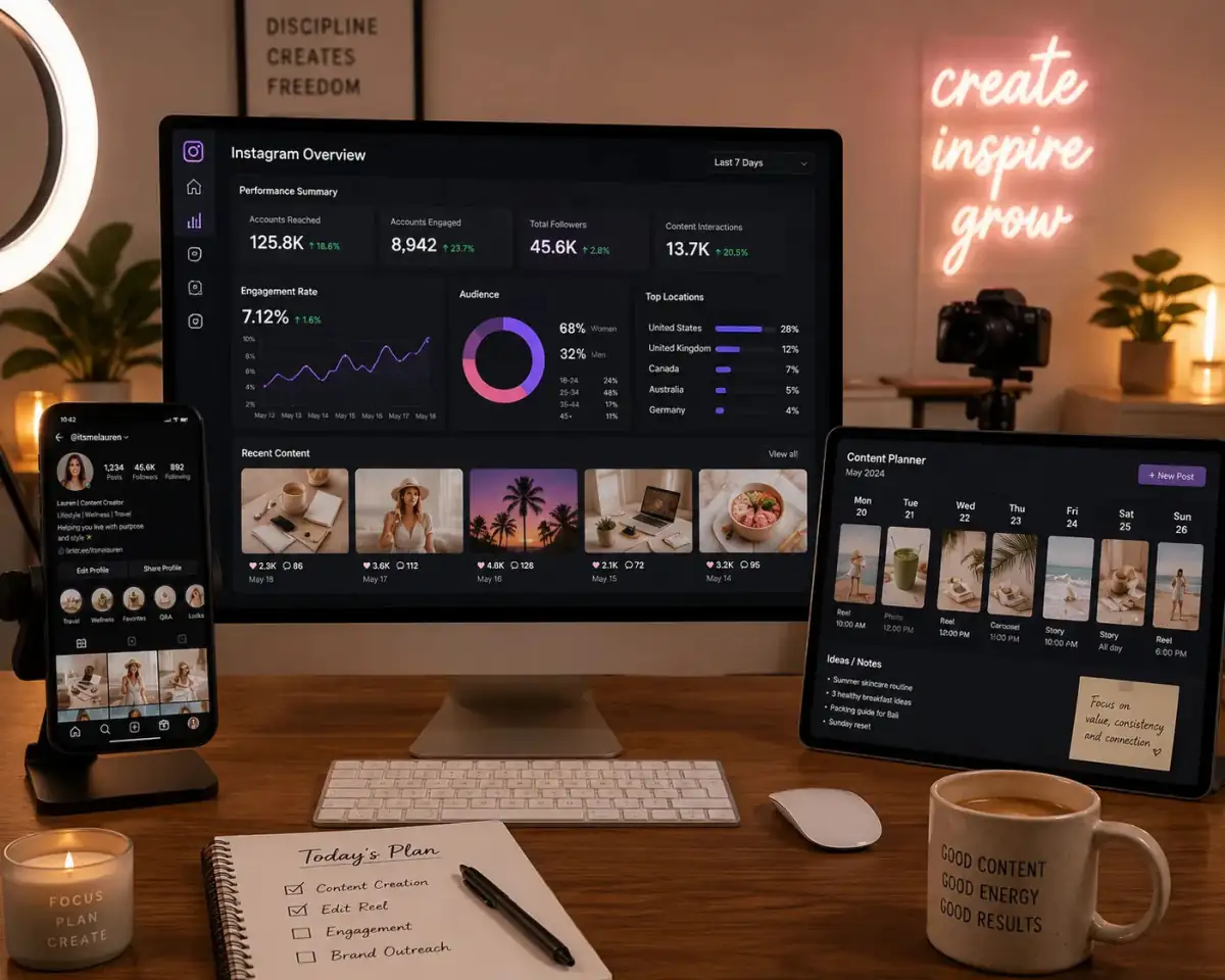 Instagram Growth Planner 14 — ChatGPT prompt | pineprompts.com