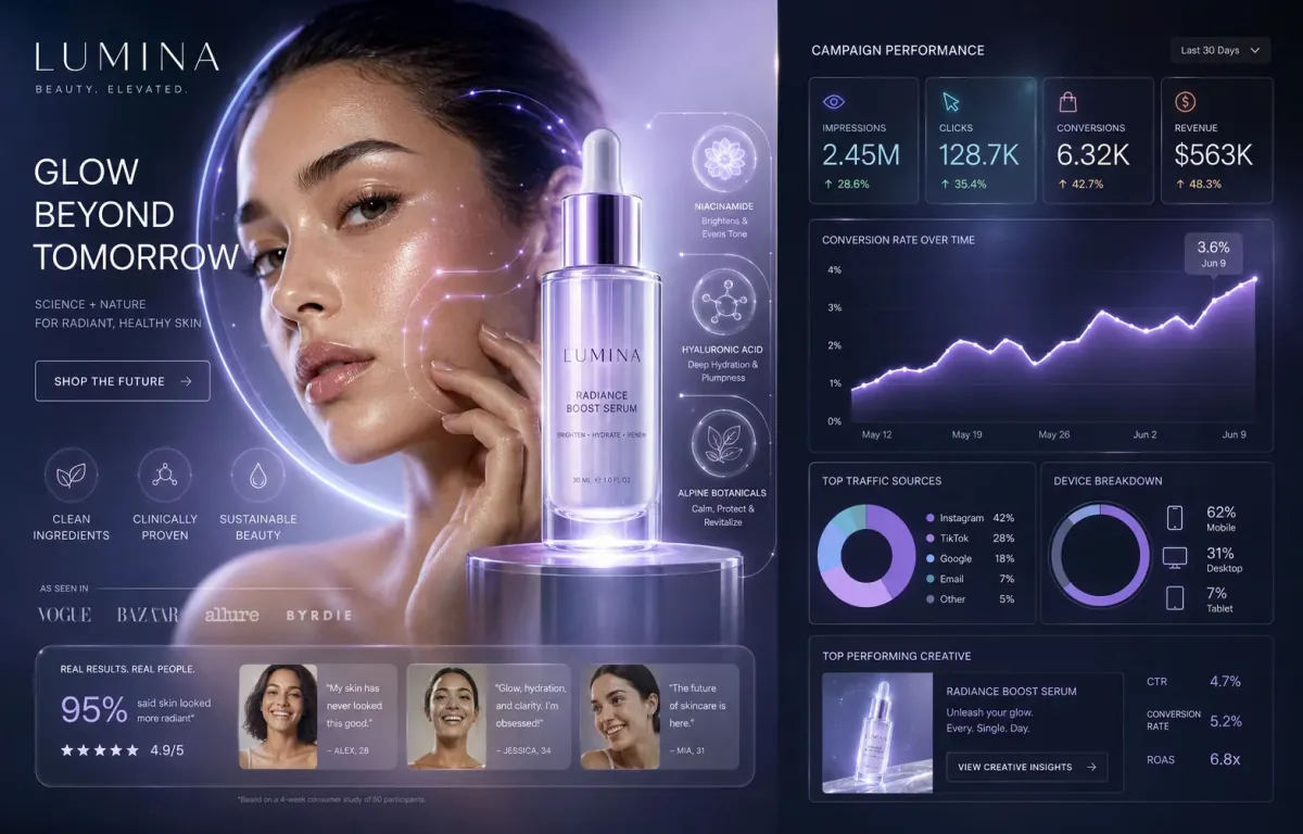 Beauty Brand Conversion Ads — ChatGPT prompt | pineprompts.com