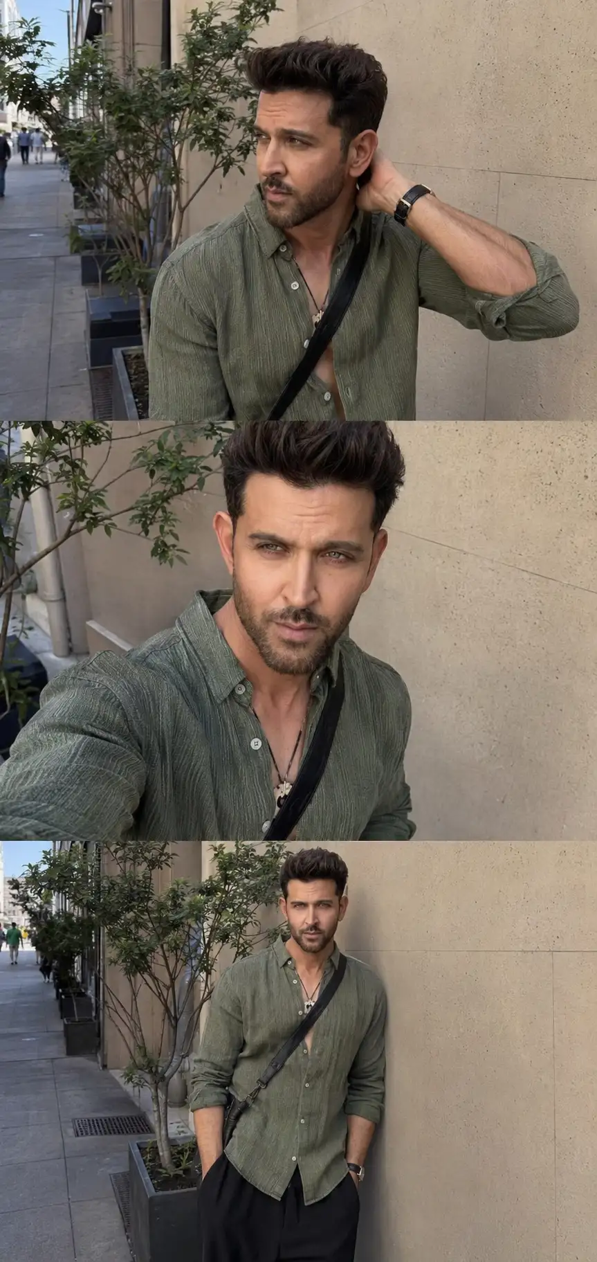 Ultra-Realistic 3-Frame Smartphone Street Photo with 100% Face Identity Lock — ChatGPT prompt | pineprompts.com